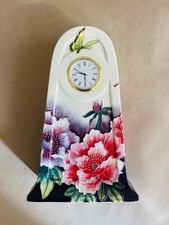 Old Tupton Ware Butterflies Design Small Mantel Clock VGC