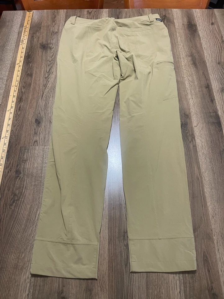 Восточные горные спортивные штаны, женский размер 10, желтовато-коричневый, хаки брюки, прямые штанины - Изображение 2 из 4