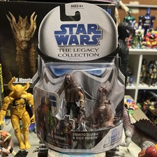 Hasbro Star Wars Legacy Collection Trinto Duaba & Dice Ibegon Figures 2008 R2-L3