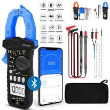 Digital Clamp Meter TRMS Multimeter AC DC Current Ohm Amp Volt Tester 6000Counts