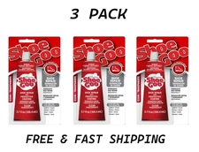 (3 Pack) Eclectic Shoe Goo Adhesive Glue, Shoe Repair, Clear, 110010, 3.7 fl. oz