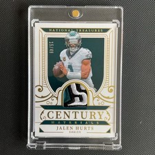 Panini 2024 National Treasures Century Materials Gold Jalen Hurts /49 Eagles