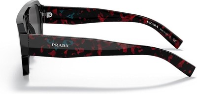 Prada PR 22YS 1AB5S0 Black Plastic Sunglasses Grey Lens