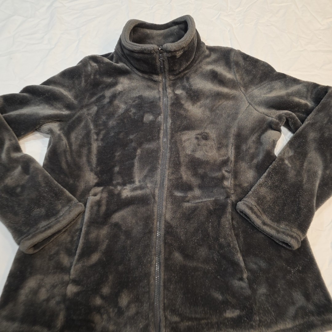 32 Degrees MEDIUM HeatKeep Gray Polyester Faux Fu… - image 4