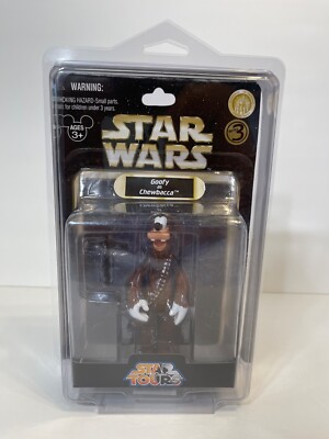 Disney Parks Star Tours Star Wars Goofy as Chewbacca Action Figure Series 3 New