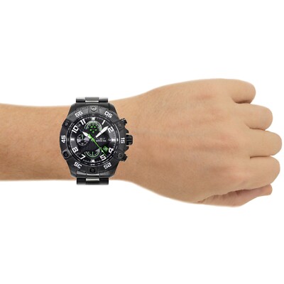 INVICTA S1 Rally Mens Chronograph Watch, Black & Green Dial  display picture 1