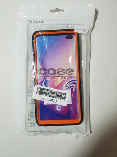 Case Samsung Galaxy S10 Plus Case Orange / Black Brand New  - Foto 1 di 2