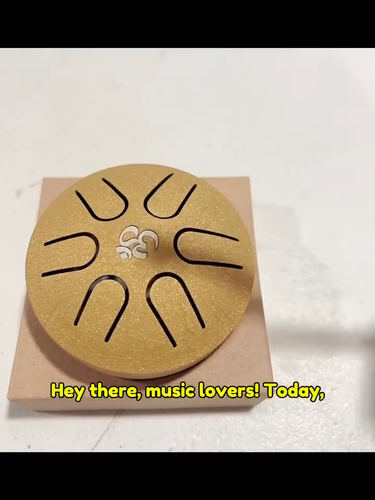 Mini Steel Tongue Rain Drum Chakra Drum for Meditation Yoga Musical Education - Video 1 of 1