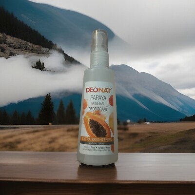 Deonat Mineral Deodorant Underarm Spray 100ml Papaya Extra Brightening