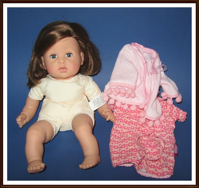 susse gotz cosy aquini badepuppe babypuppe spielpuppe seltenes gesicht