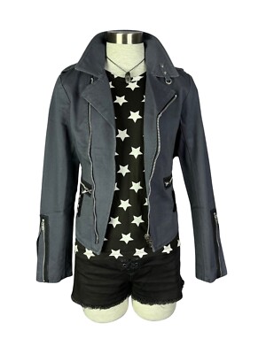 TRIPP Gothic Band Coat Moto Rockabilly Biker Tattoo Goth Punk EMO Jacket BD3243