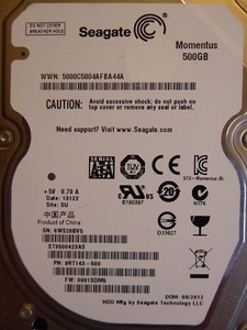 Seagate ST9500423AS | 6WS | PN: 9RT143-500 | FW: 0001SDM5 | SU | 500GB