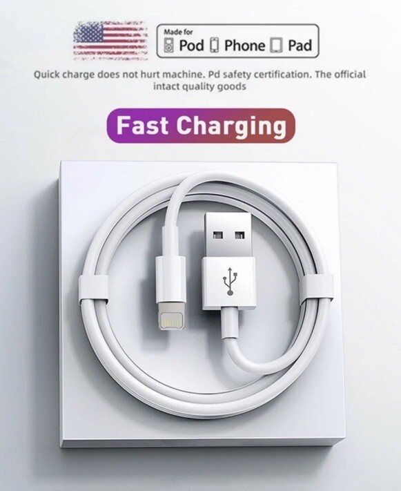 iPhone Charger 3Pack 6FT MFi Certified Lightning Cable-image