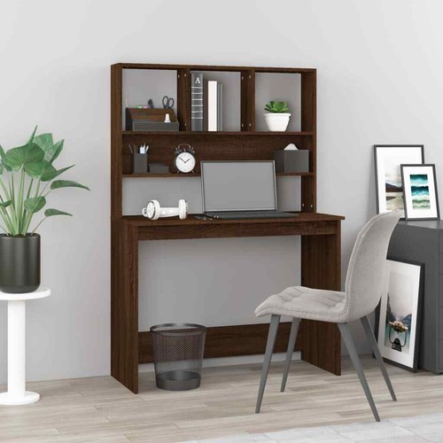 Schreibtisch mit Regal 102x45x148cm Holzwerkstoff mehrere Auswahl vidaXL - Bild 59 von 77