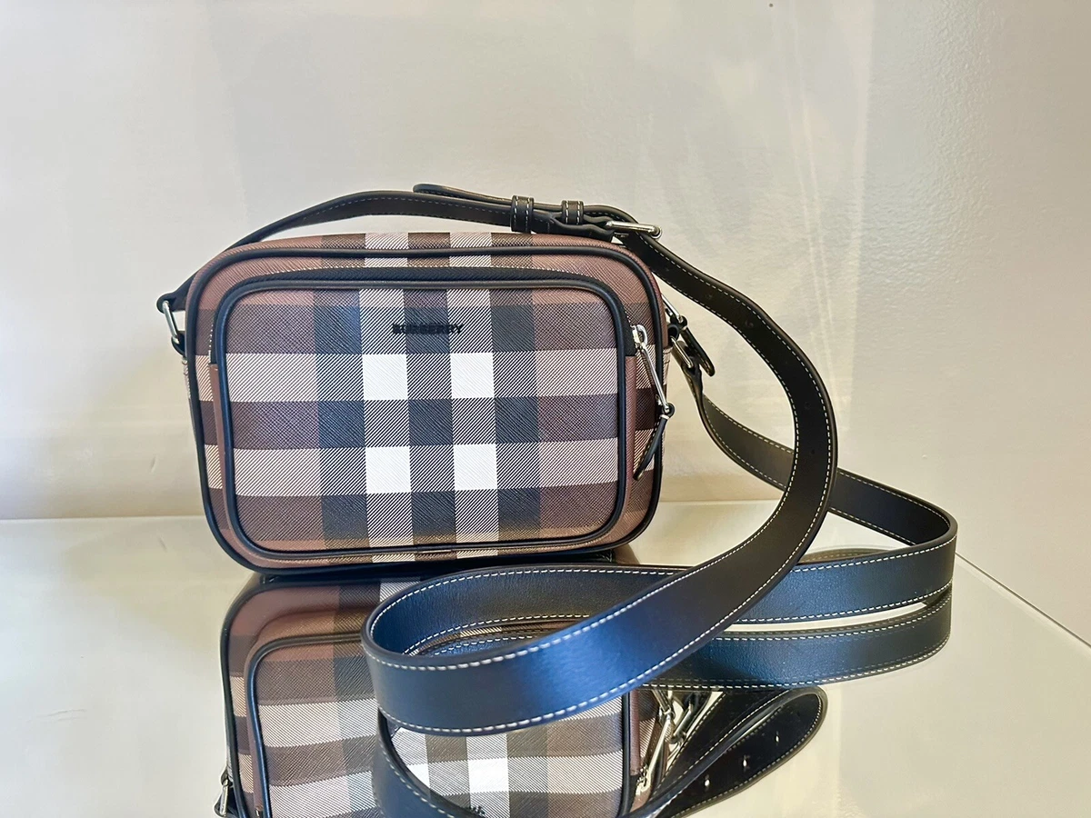 BURBERRY Brown Black Crossbody Shoulder Paddy Bag