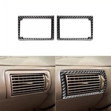 ​Calcomanía de marco de salida de aire para tablero de instrumentos lateral de fibra de carbono para Ford Mustang 96-03
