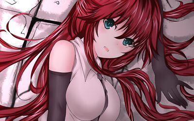 Anime asami lilith girls trinity seven redhead big  Playmat Gaming Mat Desk