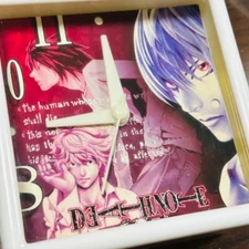 Death Note  Alarm Clock Yagami Light L Nia Rare Collectible Used small desk cloc