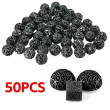 Aquarium 1" Bio Balls 50-600pcs FREE Mesh Bag Filter Media Wet/Dry Koi Fish Pond