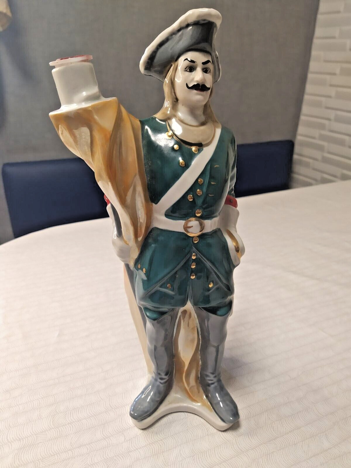 Vintage Soviet Porcelain Decanter Bottle 