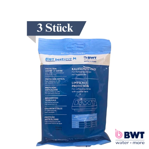 BWT 3 x bestsave M Pad Kalkfilter Kalkschutz Wasserfilterpad Kalkschutzpad