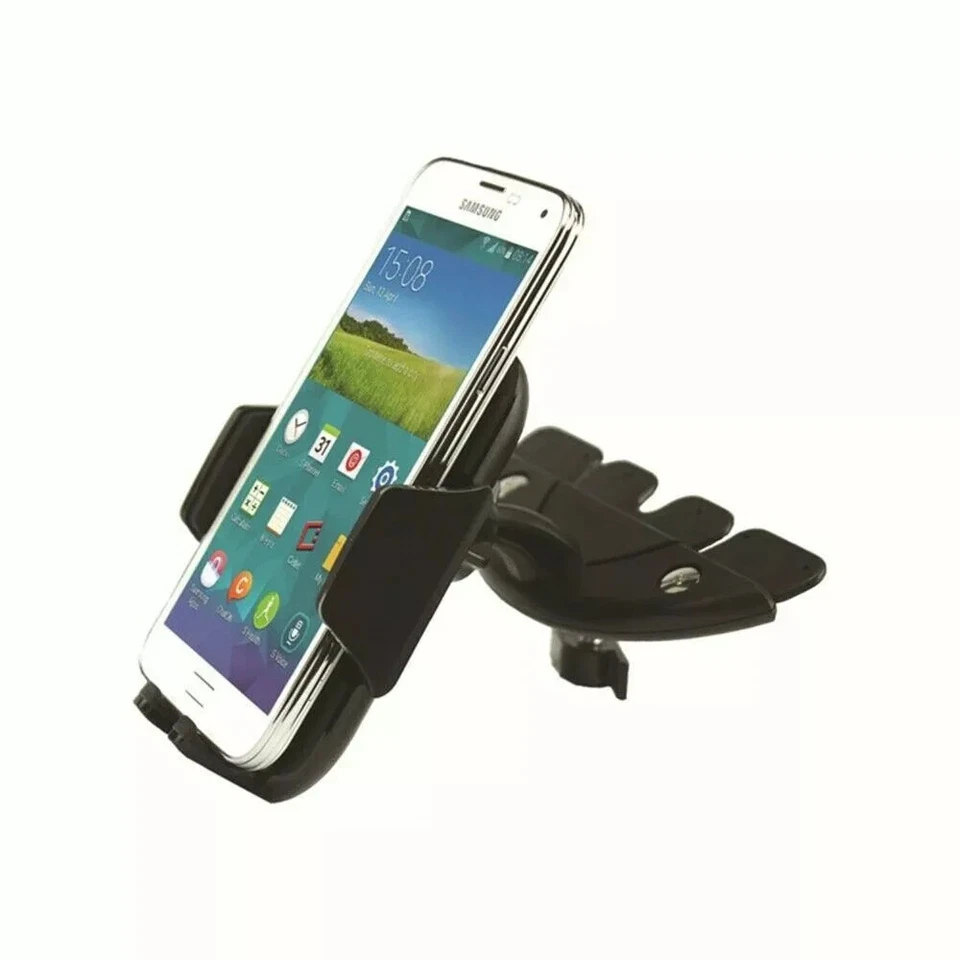 CD Slot Car Phone Holder Universal Cell Phone Car Mount for iPhone Samsung - Image 2 of 4