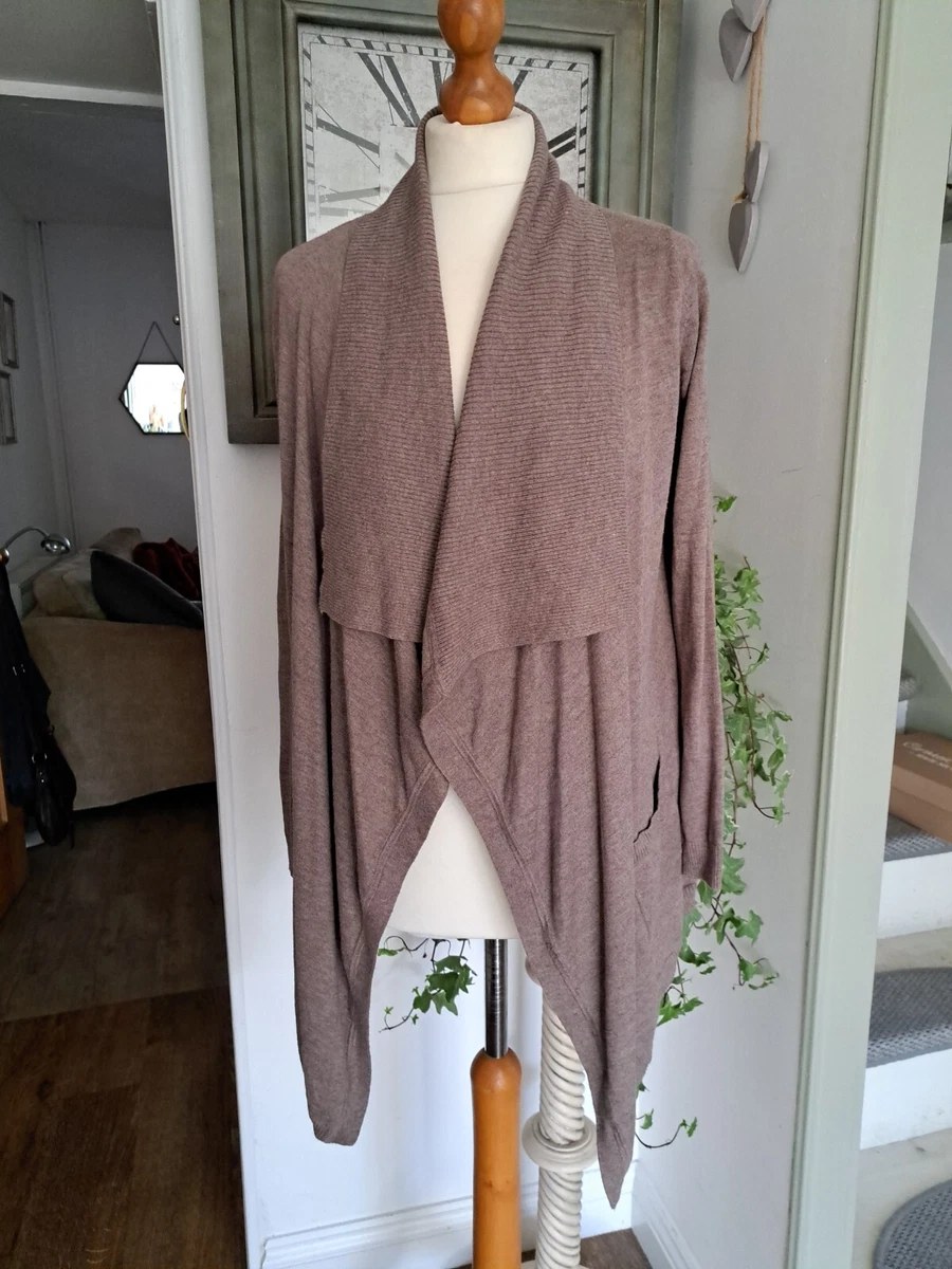 Fine knit waterfall cardigan sale