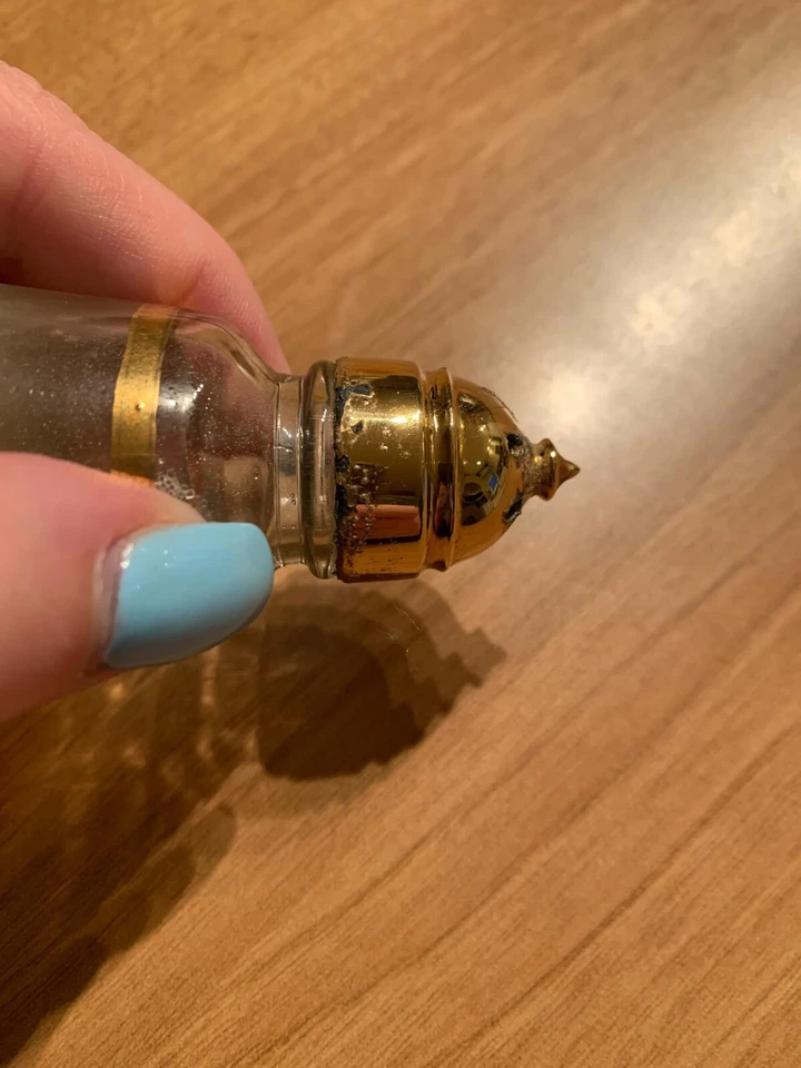 Cristalería Blendo vintage en naranja. Cuenco, cruetas y agitadores. Foto 4 de 4