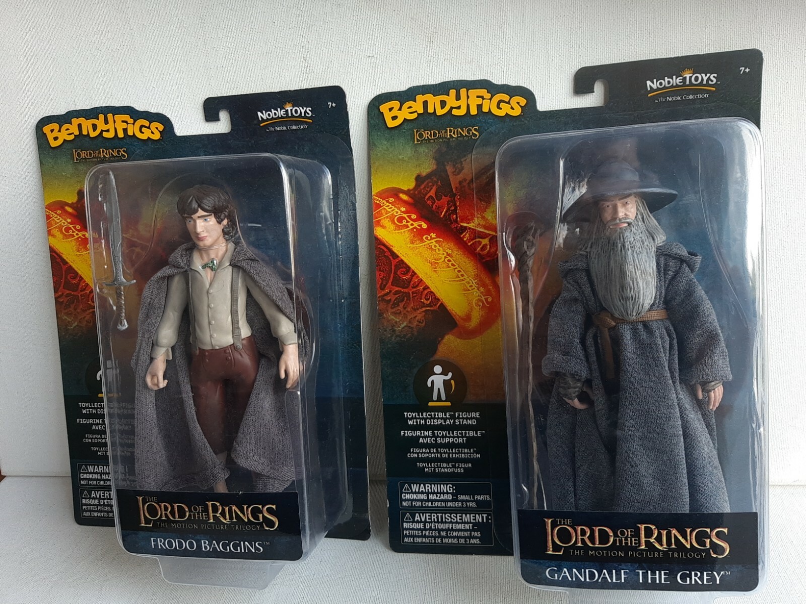 Frodo Baggins & Gandalf Figures Lord Of The Rings BendyFigs MOC 2020 Lot