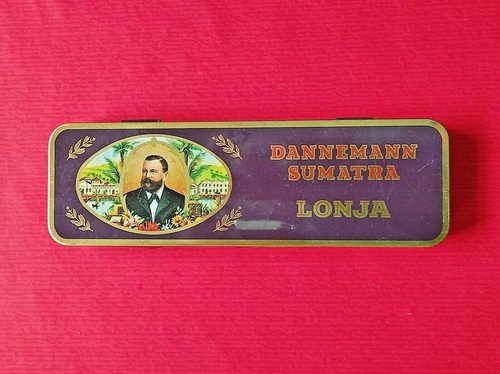 Blechdose 10 Zigarren Dannemann Sumatra Lonja Brasil Charutos Cigars Tin Box