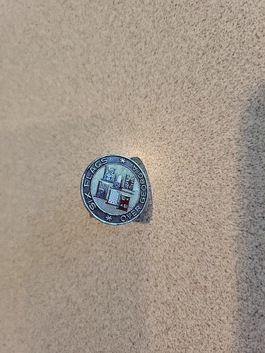 Vintage Six Flags Over Georgia Charm Pendant 925