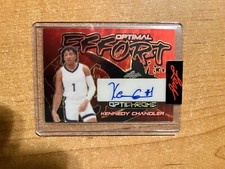 Marketplace image: 2023 Leaf NSCC - Kennedy Chandler Optimal Effort Red Superfractor Proof Auto 1/1