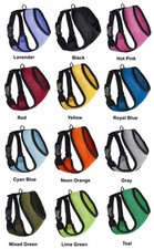 Mesh Soft Padded Dog Puppy Pet Harness 11 Colors 5 Sizes Comfortable Breathable
