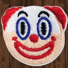 Small Clown Embroidered Patch — Iron or Sew On