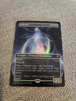 孤独 Solitude x4 foil x1 Solitude - Foil - Borderless M 0044 MTG Special Guests NM