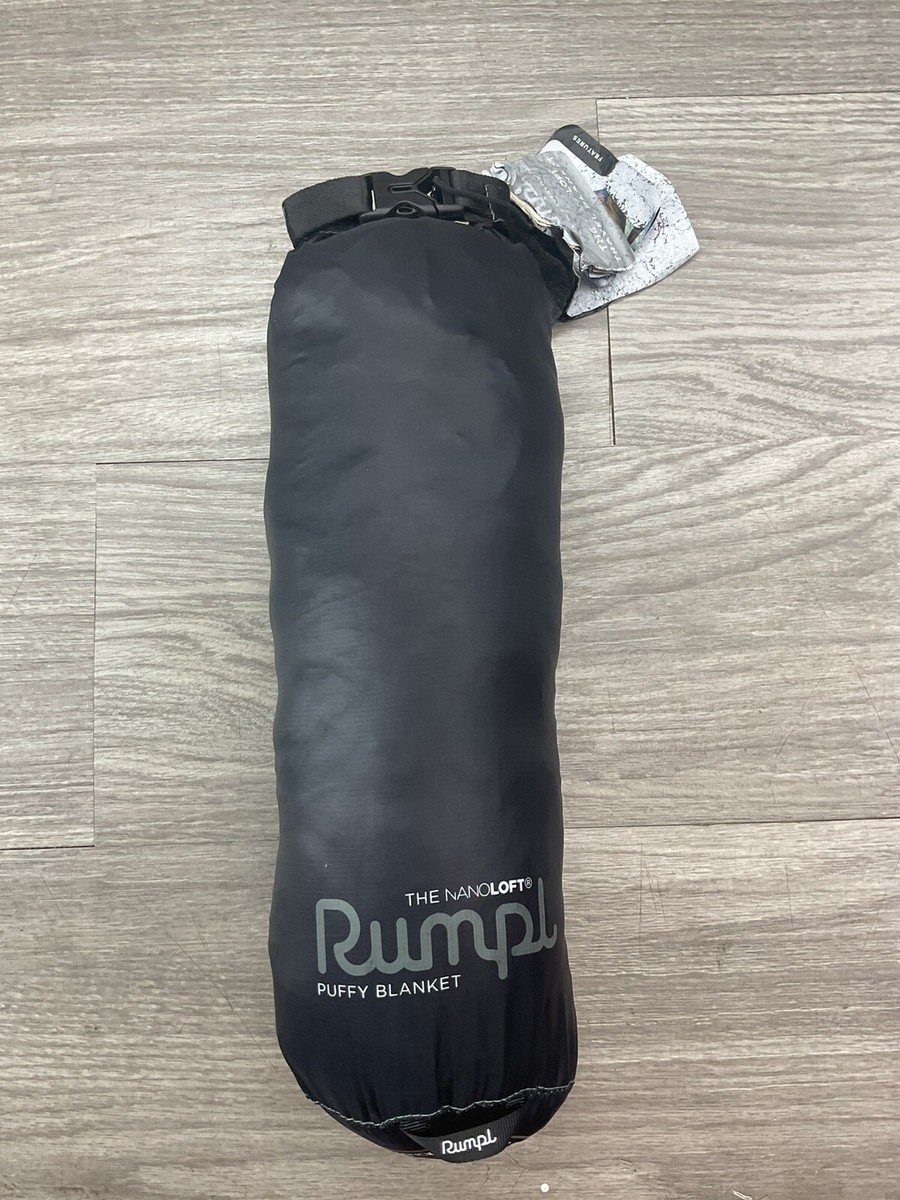 Rumpl Black Nanoloft Travel Blanket 52x38 for sale online