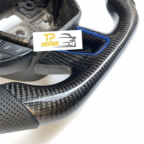 Carbon Fiber Steering Wheel For Ford Focus MK3 RS SE EcoSport Escape 2015-2019 - Picture 5 of 6