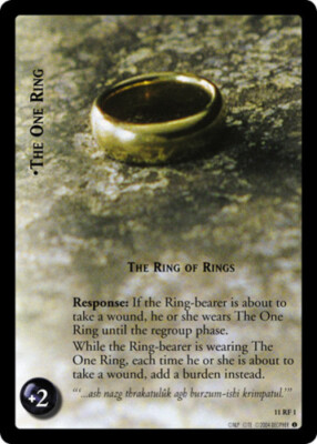 1x The One Ring, The Ring of Rings - 11RF1 - Foil Near Mint