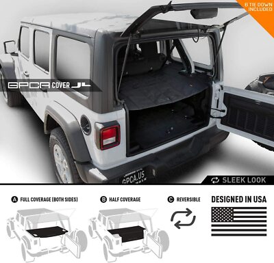 GPCA Wrangler JL 4xe 4DR Cargo Cover PRO-JL 2018-Prese Reversible TOP ON/Topless