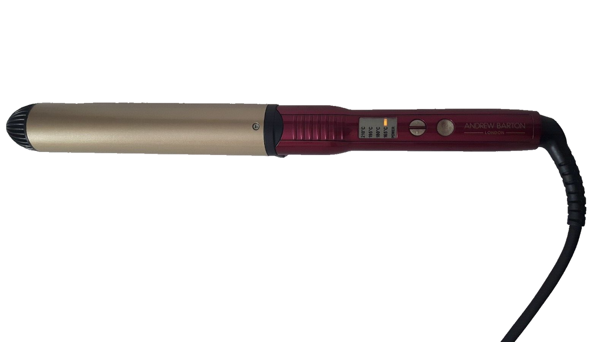 Andrew Barton Curling Wand 34mm Heated Hair Curling Tong Shiny