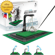 Real Swing 300 Golf Swing Hitting Trainer, True Impact, Checking Path