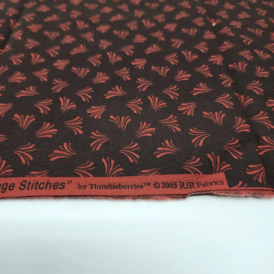 Vintage Stitches Thimbleberries Cotton Fabric  18" x 22" RJR 2005 - Image 4 of 4