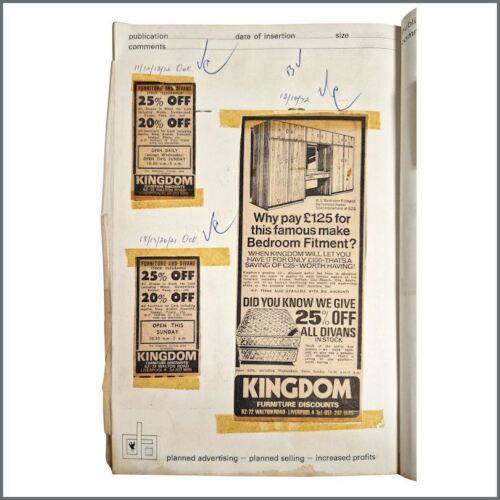 Brian Epstein Furniture Stores Liverpool Echo & Daily Post Display Ad Book (UK) - Imagen 3 de 3