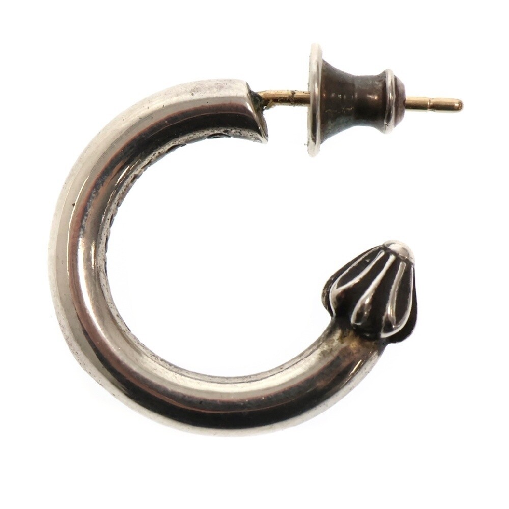 Chrome Hearts Hoop Plain Silver Earrings 23.5 Diameter | eBay