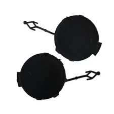 L+R Front Bumper Tow Hook Eye Cover Caps For BMW X6 08-14 Hyb # 51117074459 /460