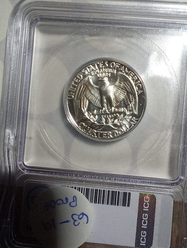 1963 PF68 Dcam Washington Quarter IGC . Free Shipping! #Wp68-1 - Picture 4 of 4