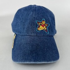 Disney Winnie The Pooh Hat Cap Strapback Adjustable Blue Denim Groovy Youth