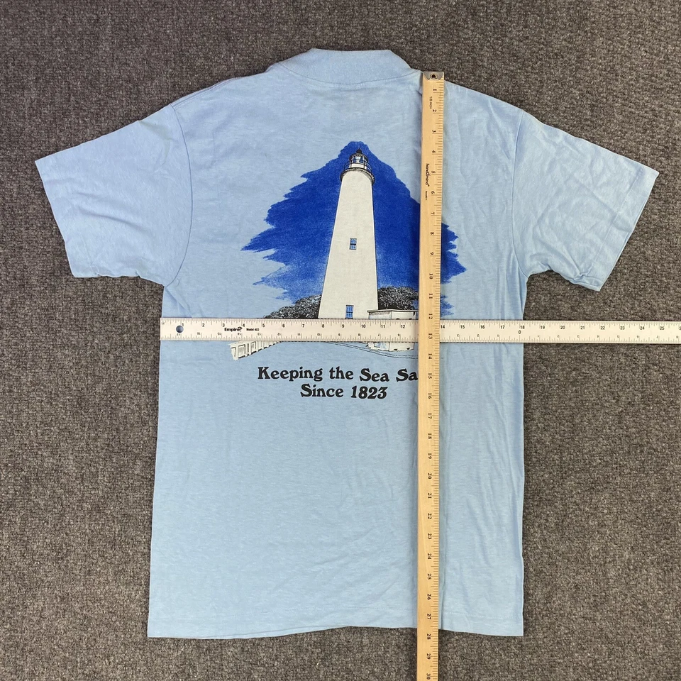 Vintage NC Outer Banks Light House T Shirt Selvedge Pocket Tee Adult Medium NWOT - Image 4 of 4