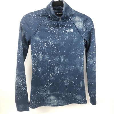 The North Face Pullover Sweatshirt 1/4 Zip Stars Galaxy Size XS