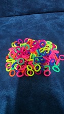 200 Pcs Mini Elastic Hair Ties Neon Color Seamless Ponytail Holder Kids Girls